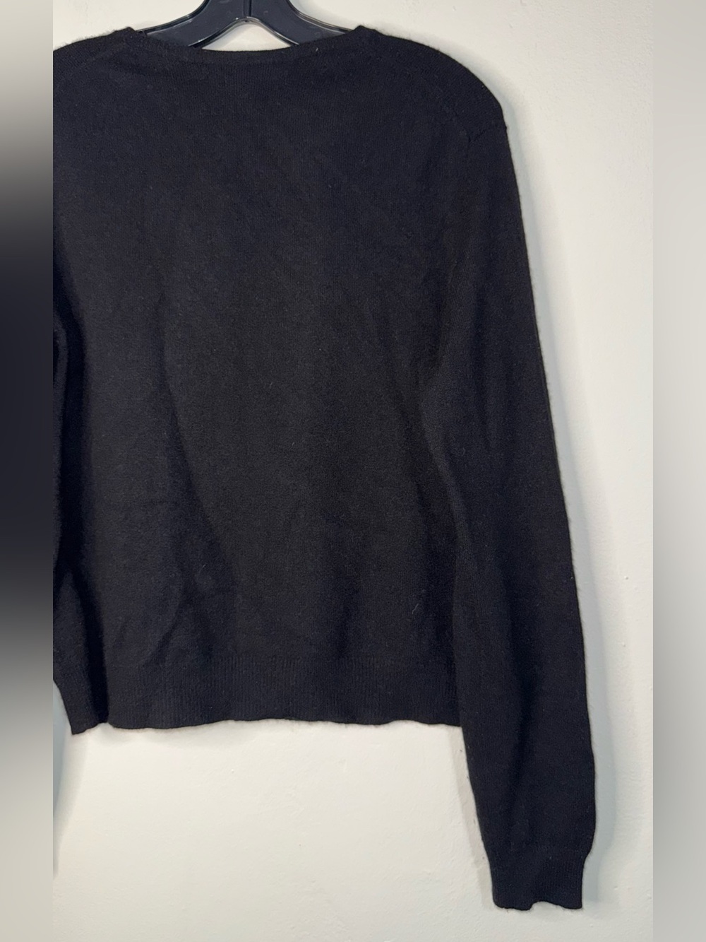 Ralph Lauren Cashmere Black Crewneck Cardigan - Picture 4 of 11